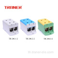 240mm2 ขั้วต่ออะลูมิเนียม/ทองแดงสีเทา Universal Terminal Block 2 Poles